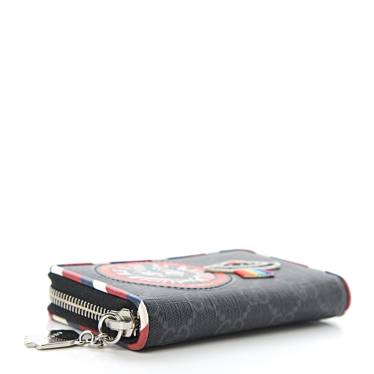 Gucci GG Supreme Monogram Night Courrier Embroidered Zip Around