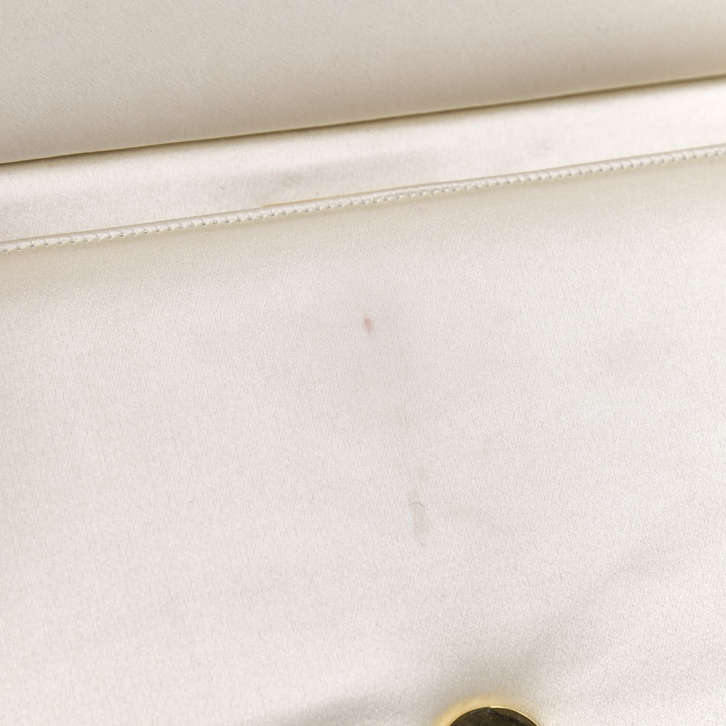 Satin Lace Clutch Ivory Black