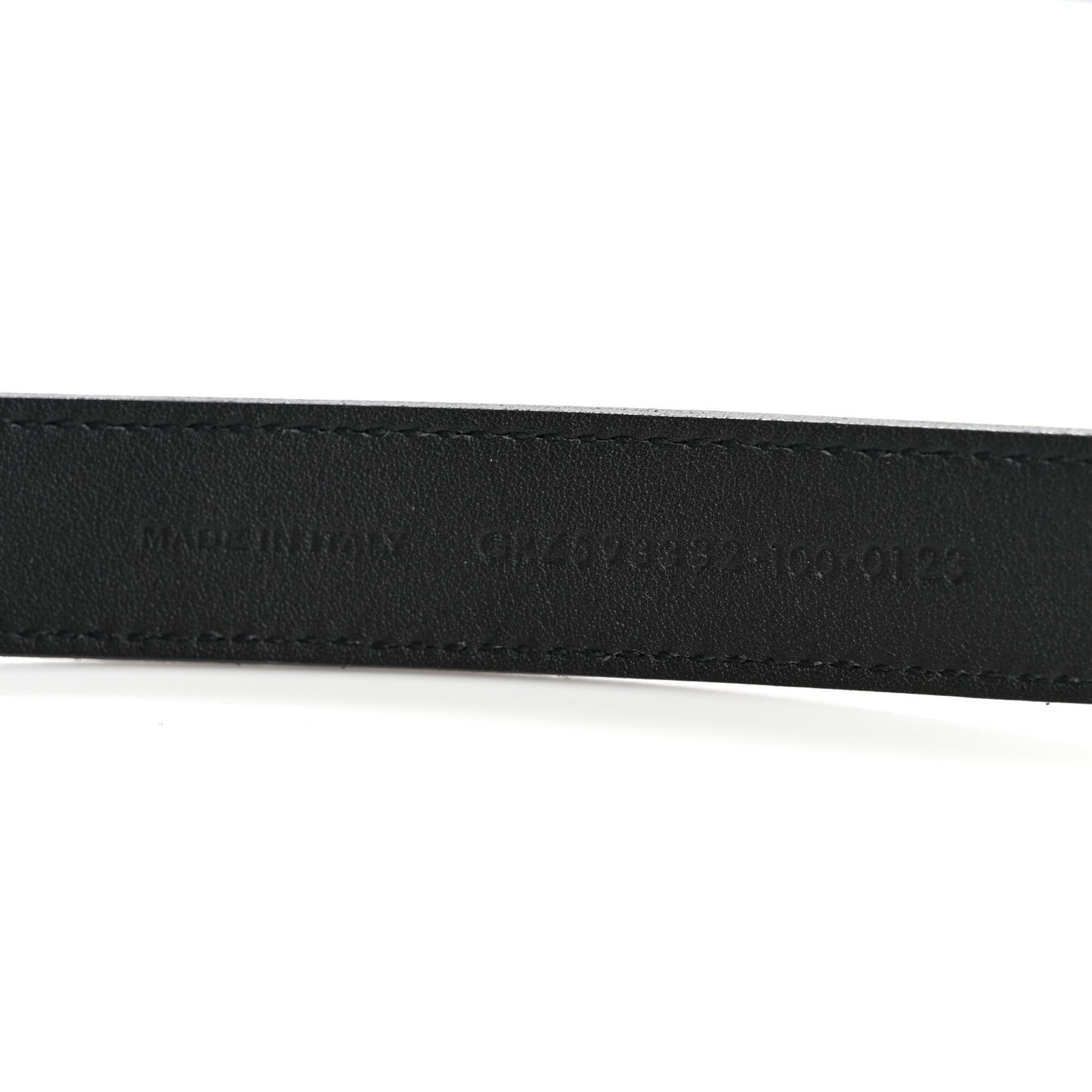 Smooth Calfskin Square Buckle Belt 100 40 Black