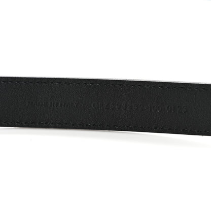 Saint Laurent Smooth Calfskin Square Buckle Belt 100 40 Black 6 of 7
