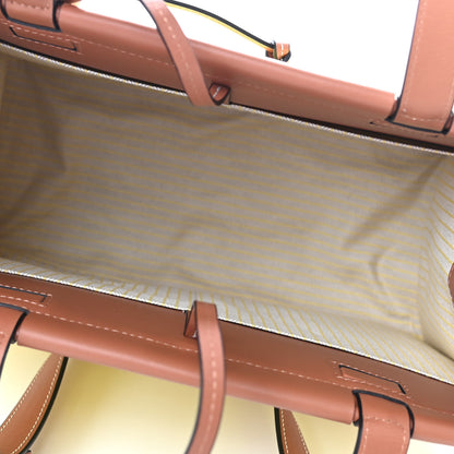 Loewe Canvas Calfskin Cushion Tote Yellow 5 of 10