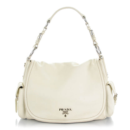 Prada Vitello Daino Hobo Talco 1 of 10