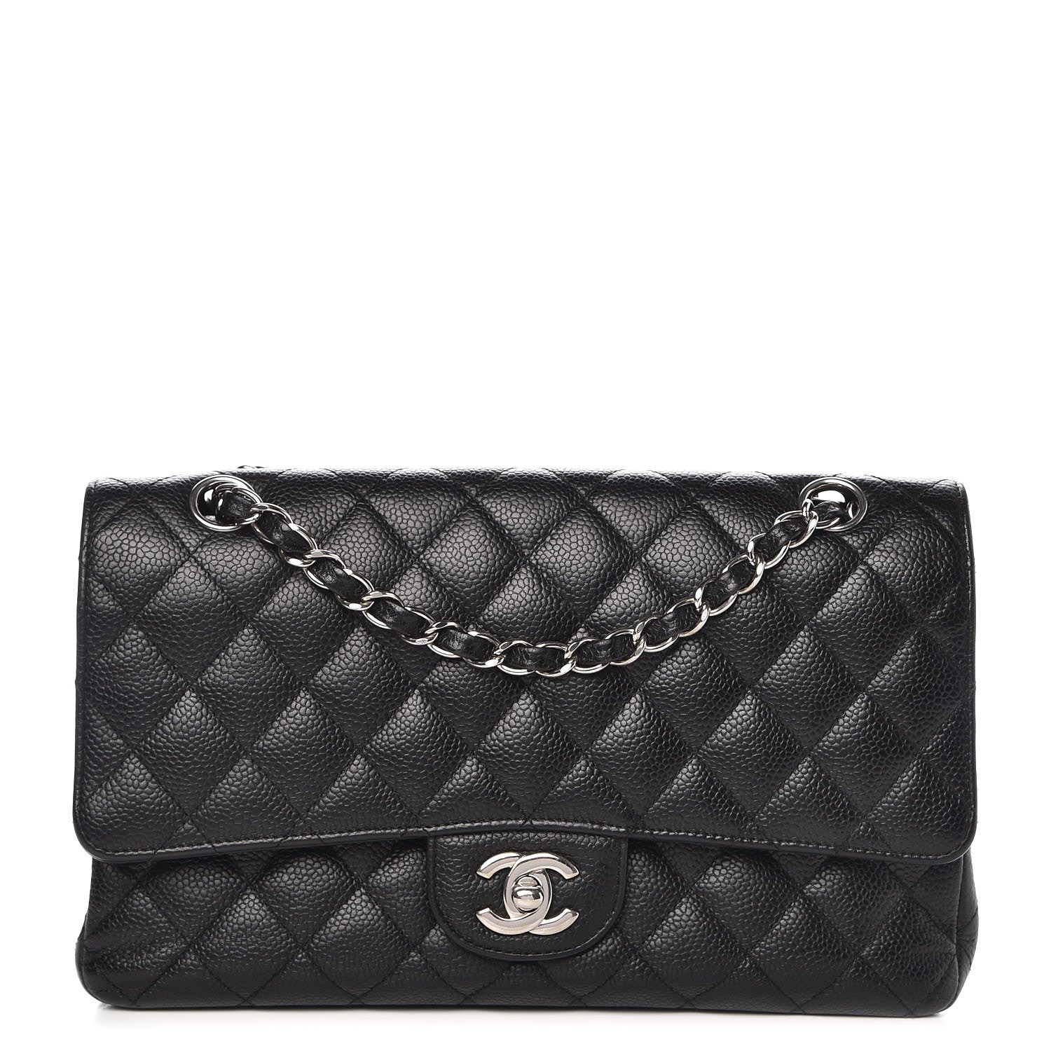 Chanel Caviar Quilted Medium Double Flap Black 1 of 10