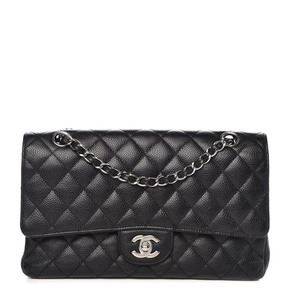 Chanel Caviar Quilted Medium Double Flap Black 1 of 10