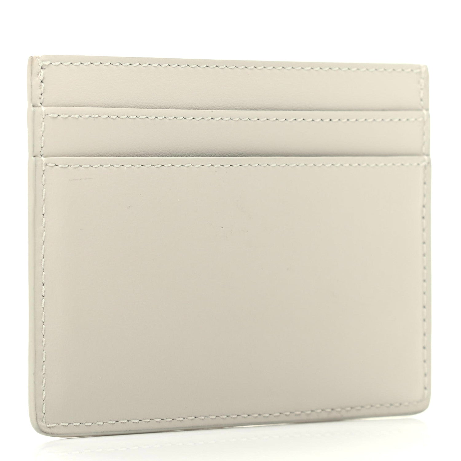Saint Laurent Calfskin Star Print Card Case White 3 of 6