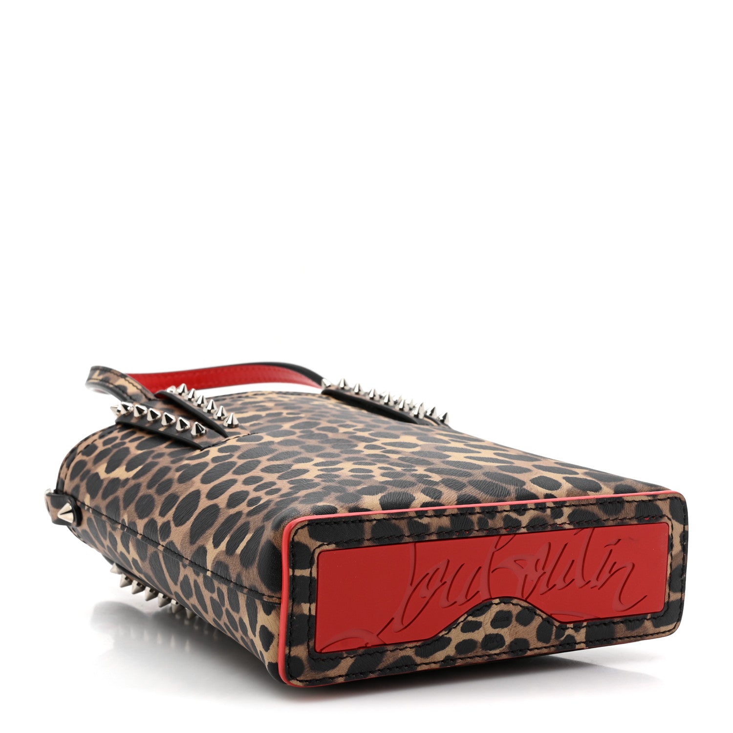 Christian Louboutin Calfskin Leopard Mini North South Cabata Tote Multicolor 4 of 12