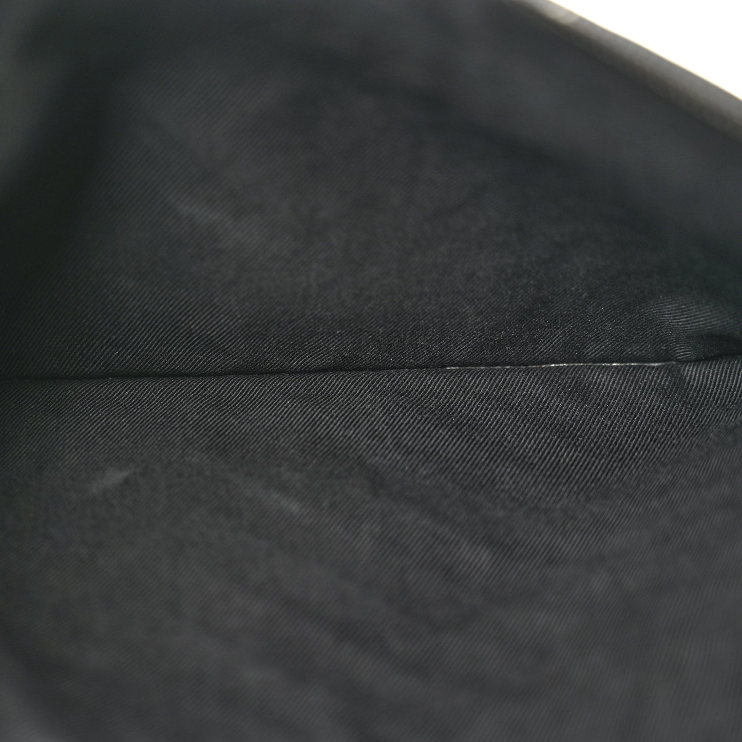 Nappa Intrecciato Flat Zip Pouch Black