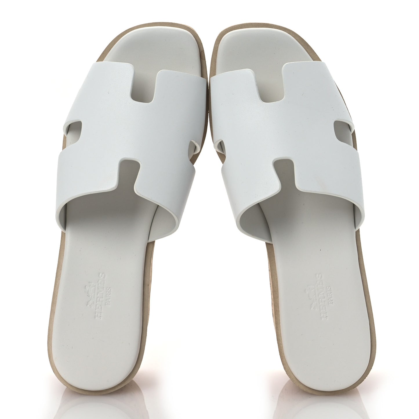 Calfskin Cork Eze 30 Sandals 36 White