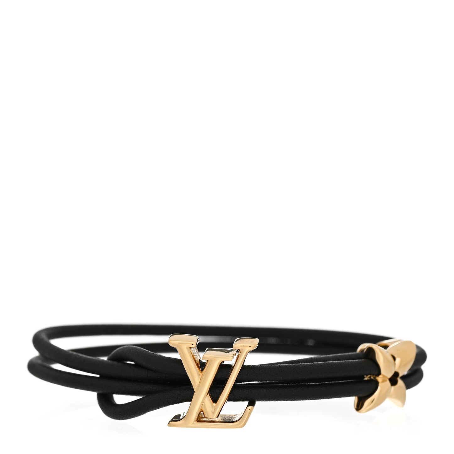 Calfskin Bloom Bracelet Black