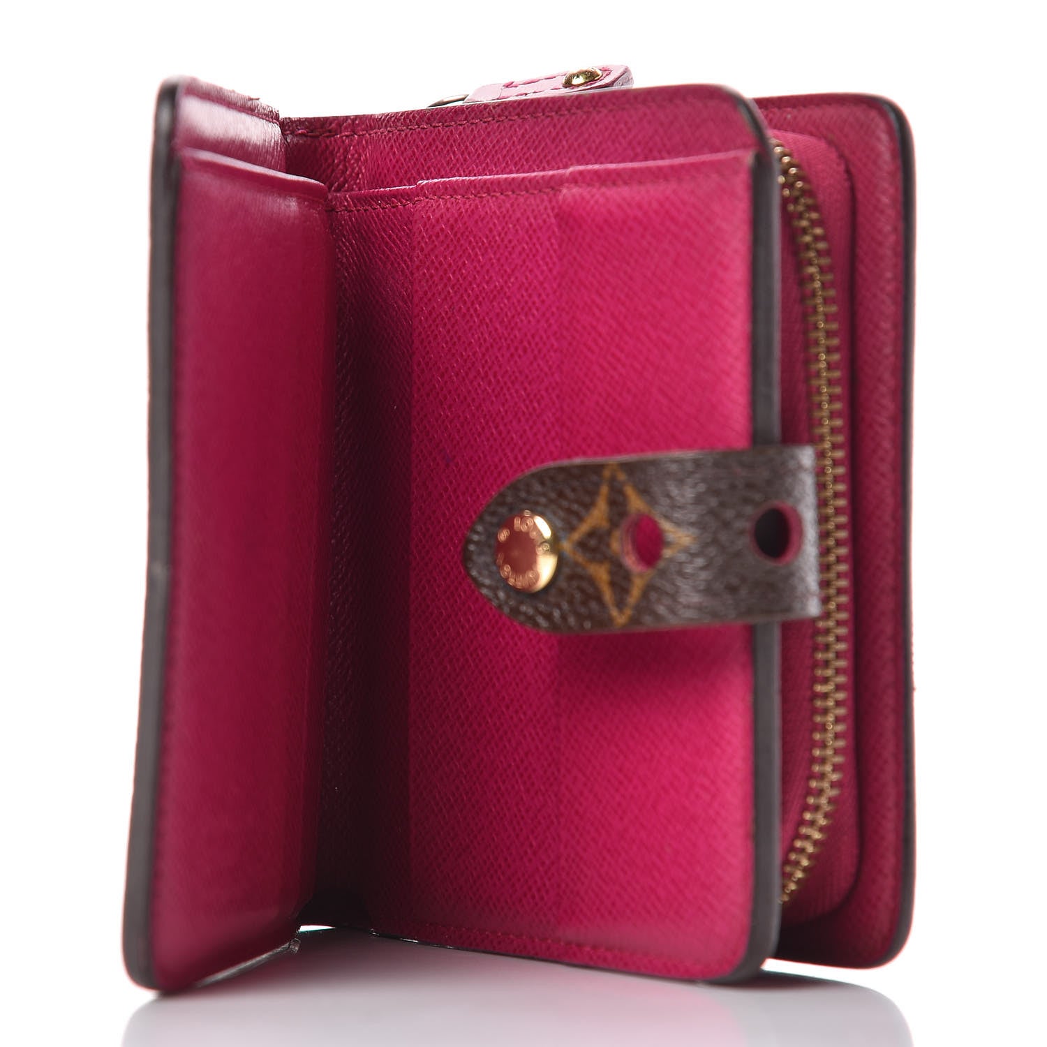 Louis Vuitton Monogram Perforated Compact Zipped Wallet Fuchsia 5 of 6
