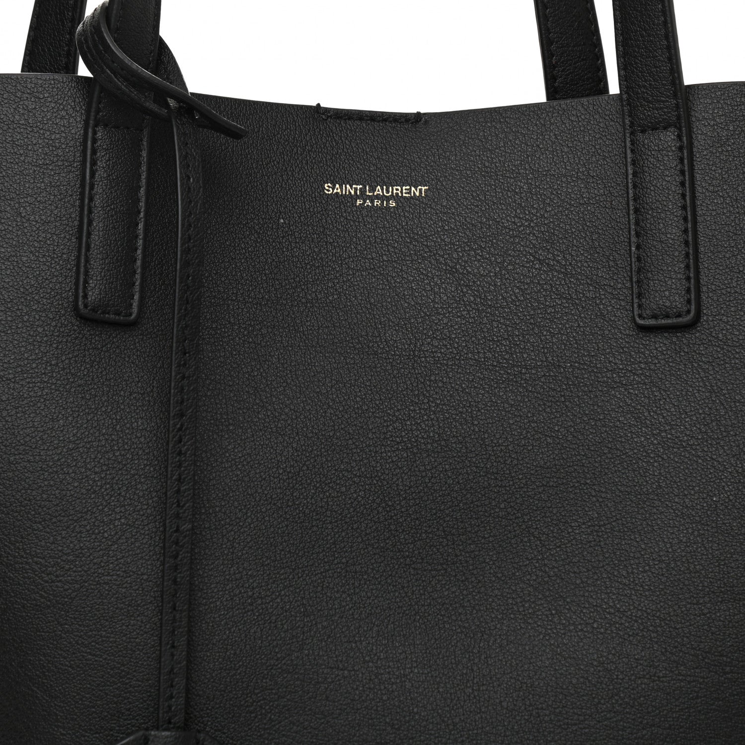 Saint Laurent Calfskin Large Shopping Tote Black 9 of 11