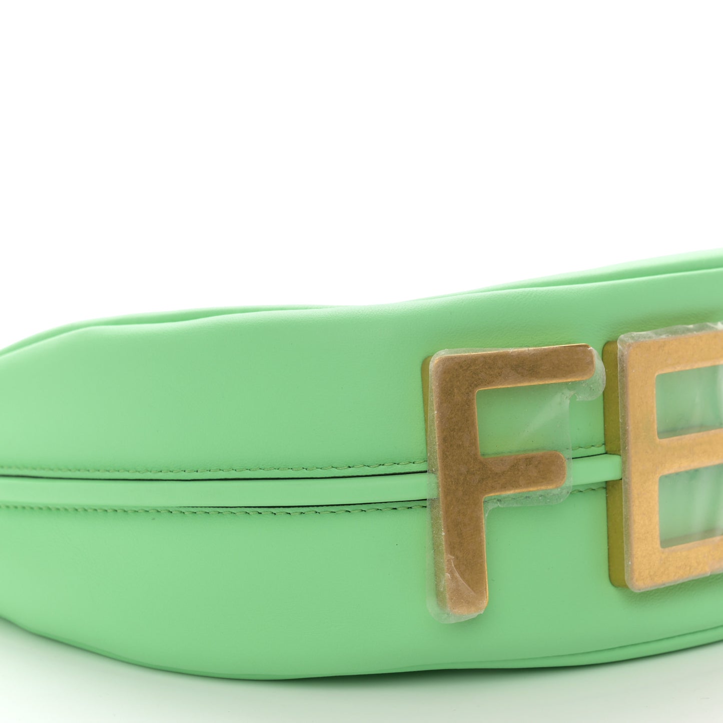 Vitello Grace Matte Small Fendigraphy Hobo Bag Edamame
