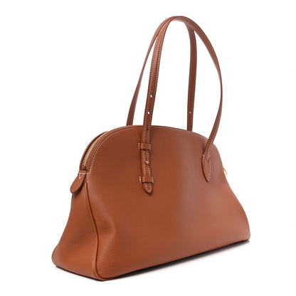 Louis Vuitton Grained Calfskin Low Key Duffle Tote Cognac 3 of 9