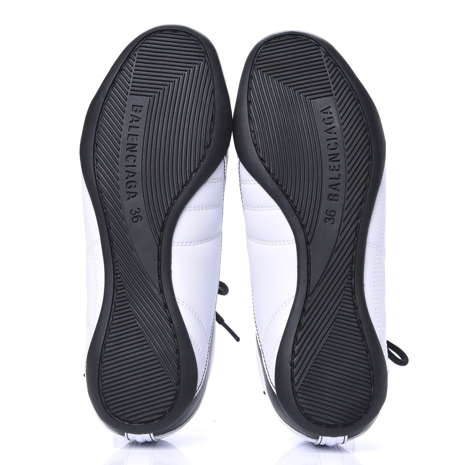Balenciaga Polyurethane Womens Zen Sneakers 36 White Black 5 of 8