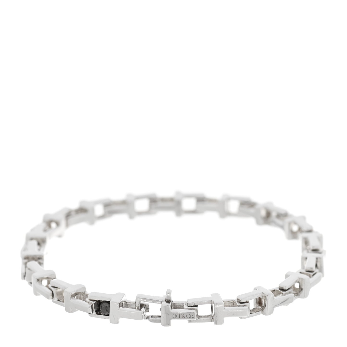 Sterling Silver Narrow T Chain Bracelet