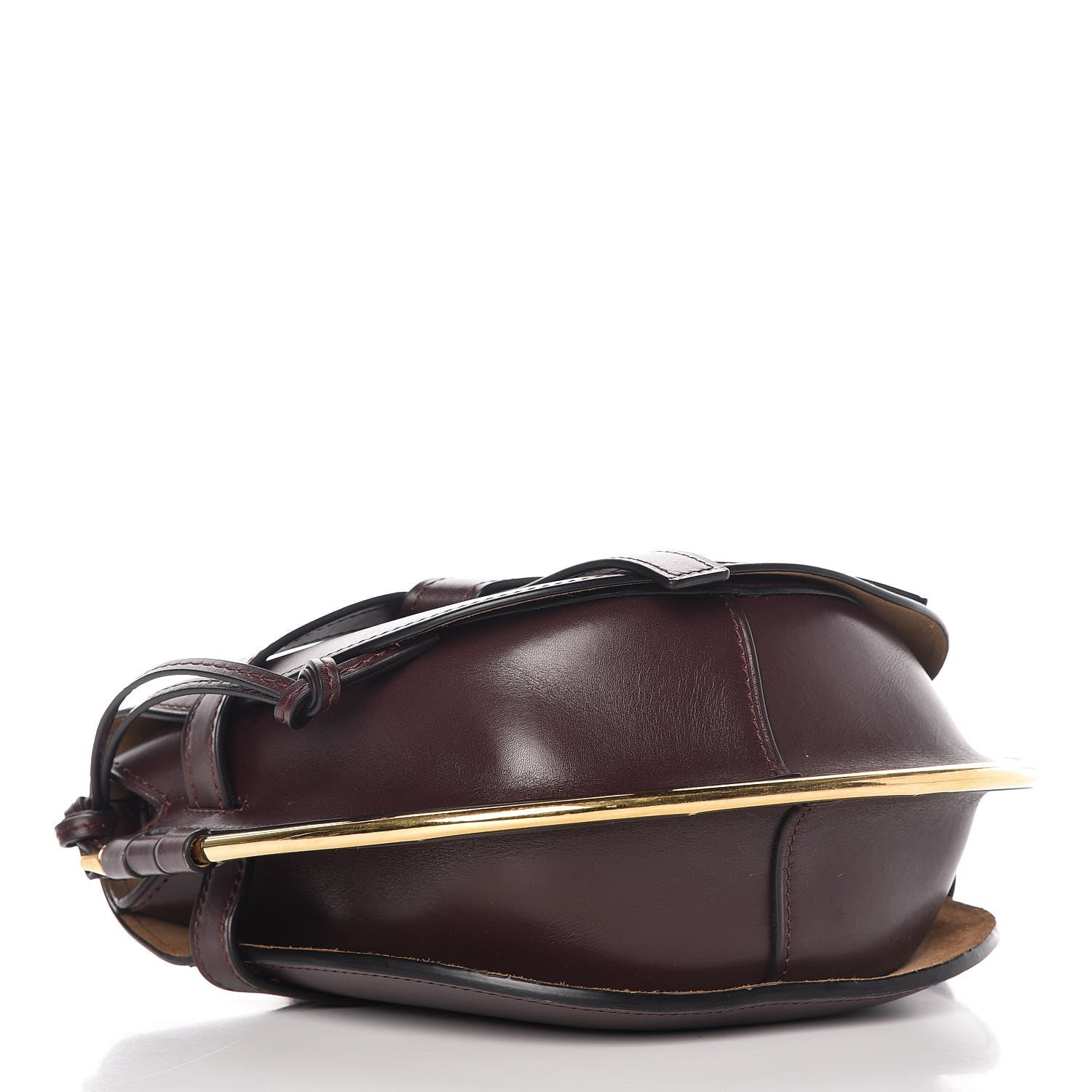 Loewe Calfskin Small Metal Gate Crossbody Bag Oxblood 4 of 9
