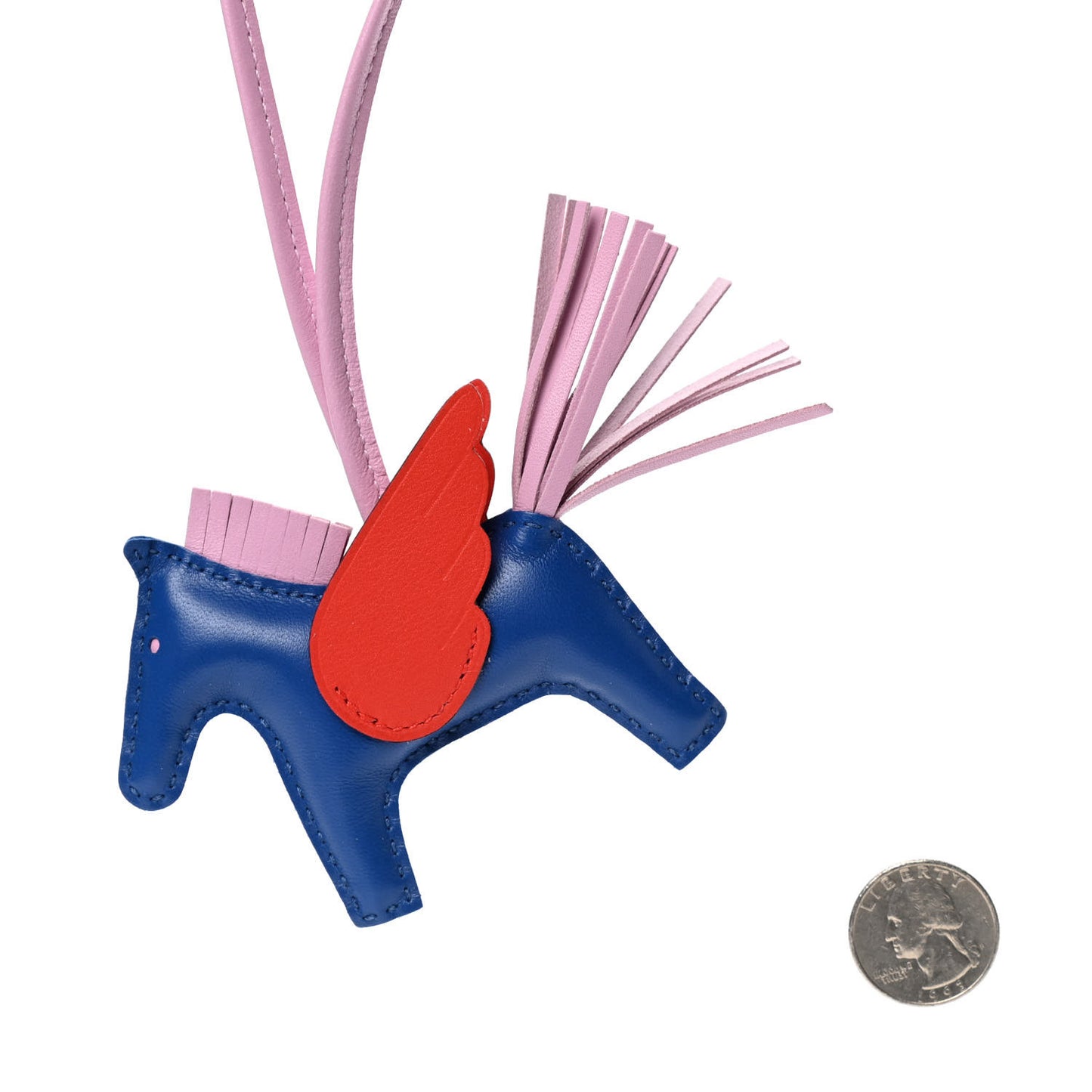 Milo Lambskin Grigri Rodeo Pegase Horse Bag Charm PM Bleu France Mauve Sylvestre Capucine