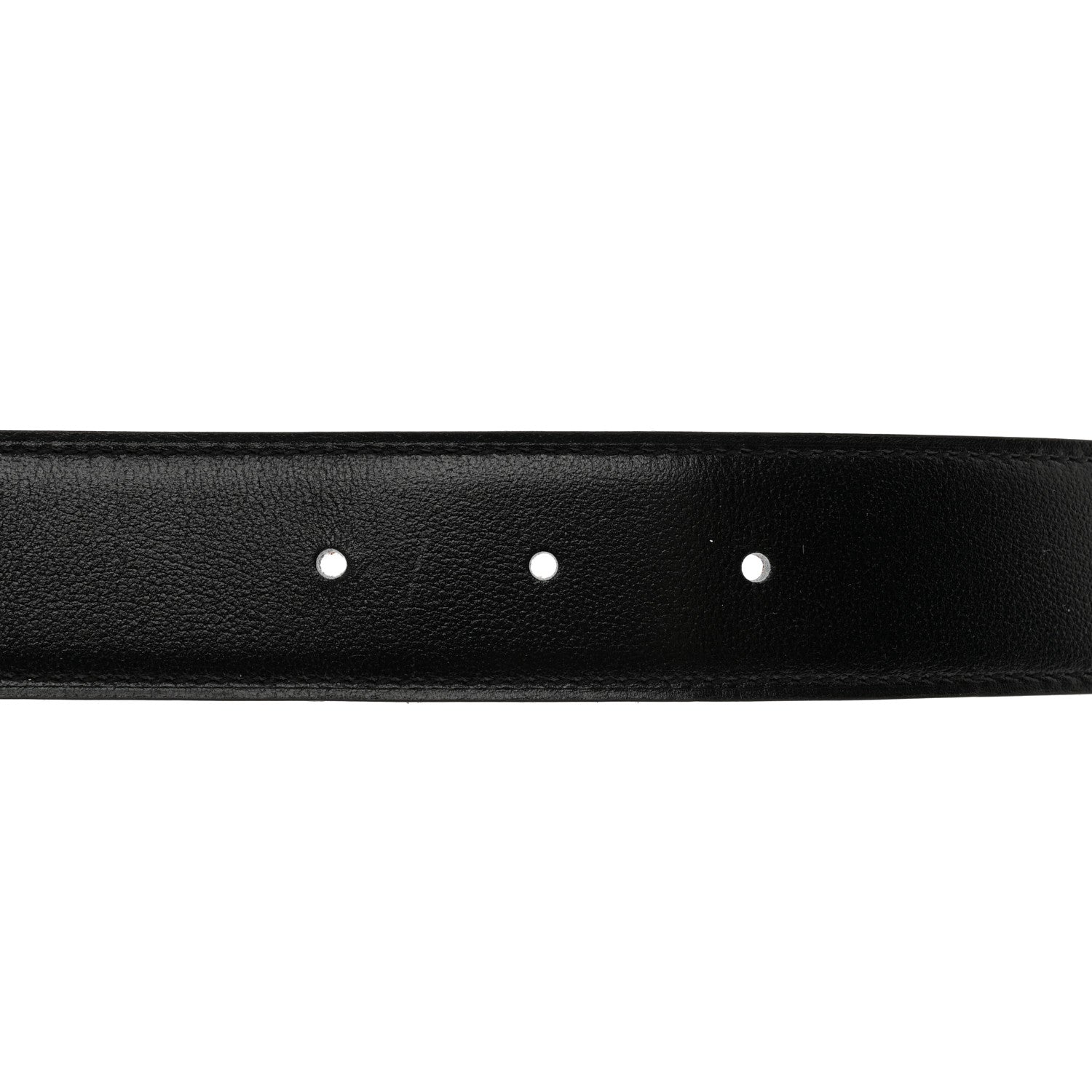Hermes Box Togo 32mm Guilloche H Belt 90 36 Black Gold 3 of 7