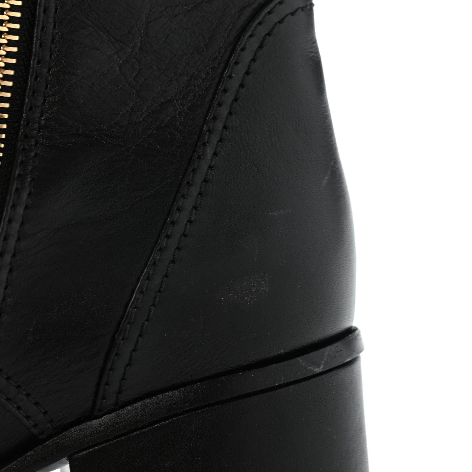 Chanel Calfskin Patent Cap Toe CC Lace Up Boots 40 Black 12 of 16