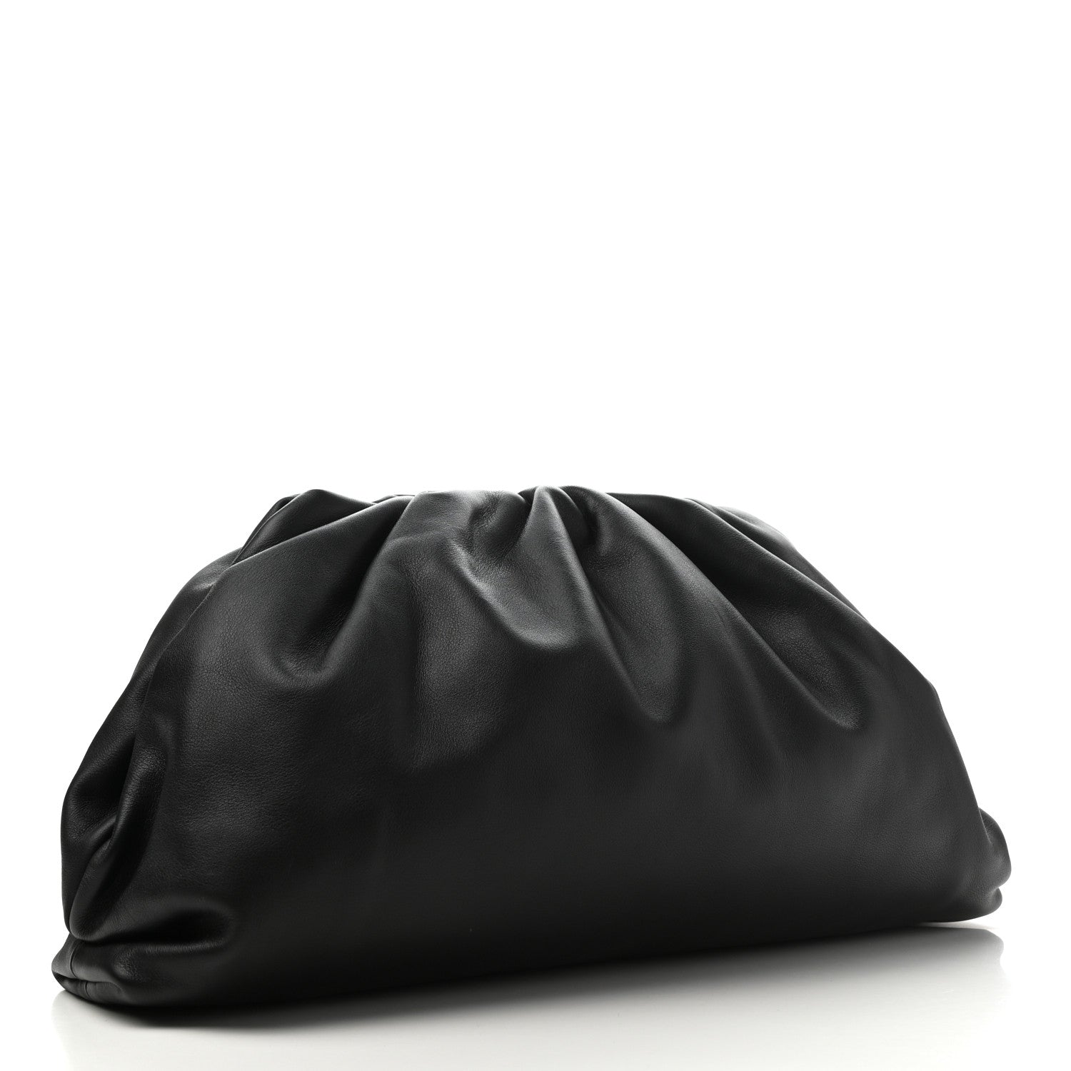 Bottega Veneta Smooth Butter Calf The Pouch Oversized Clutch Black 3 of 10