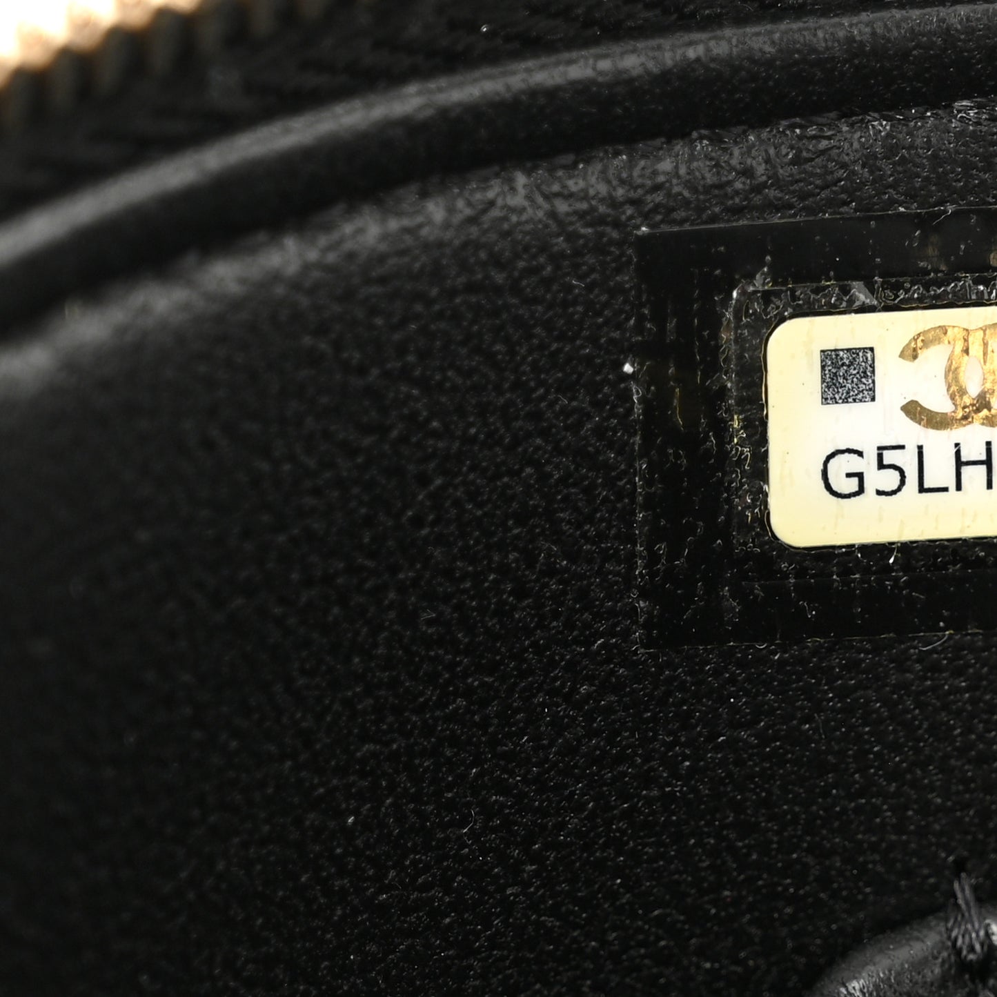 Lambskin Quilted Afternoon Tea Top Handle Vanity Case With Chain Black