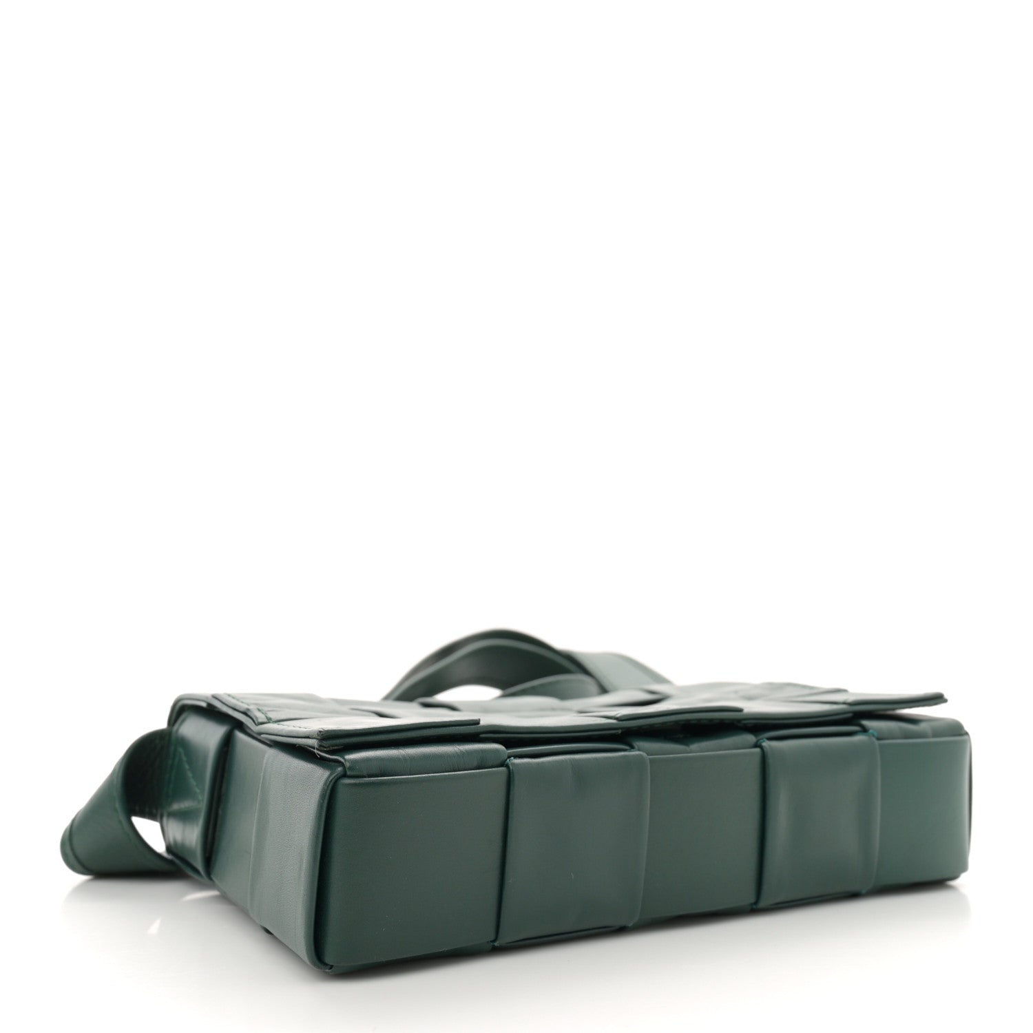 Bottega Veneta Paper Calfskin Maxi Intreccio Small Cassette Crossbody Bag Raintree 4 of 11