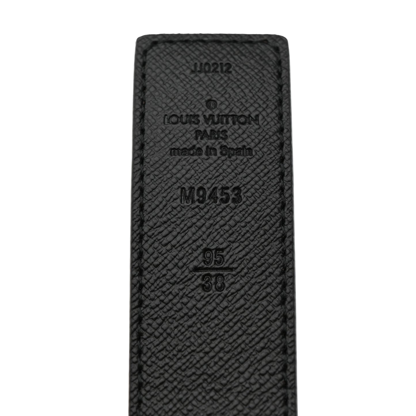 Calfskin Monogram 30mm LV Initiales Reversible Belt 95 38 Black