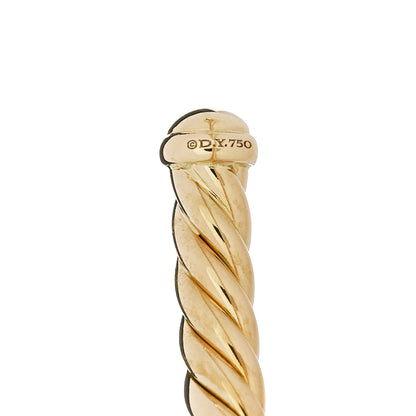 David Yurman 18K Yellow Gold 4mm Cablespira Flex Bracelet 3 of 3