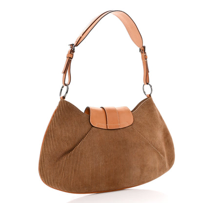 Christian Dior Suede Buckle Hobo Brown 3 of 9