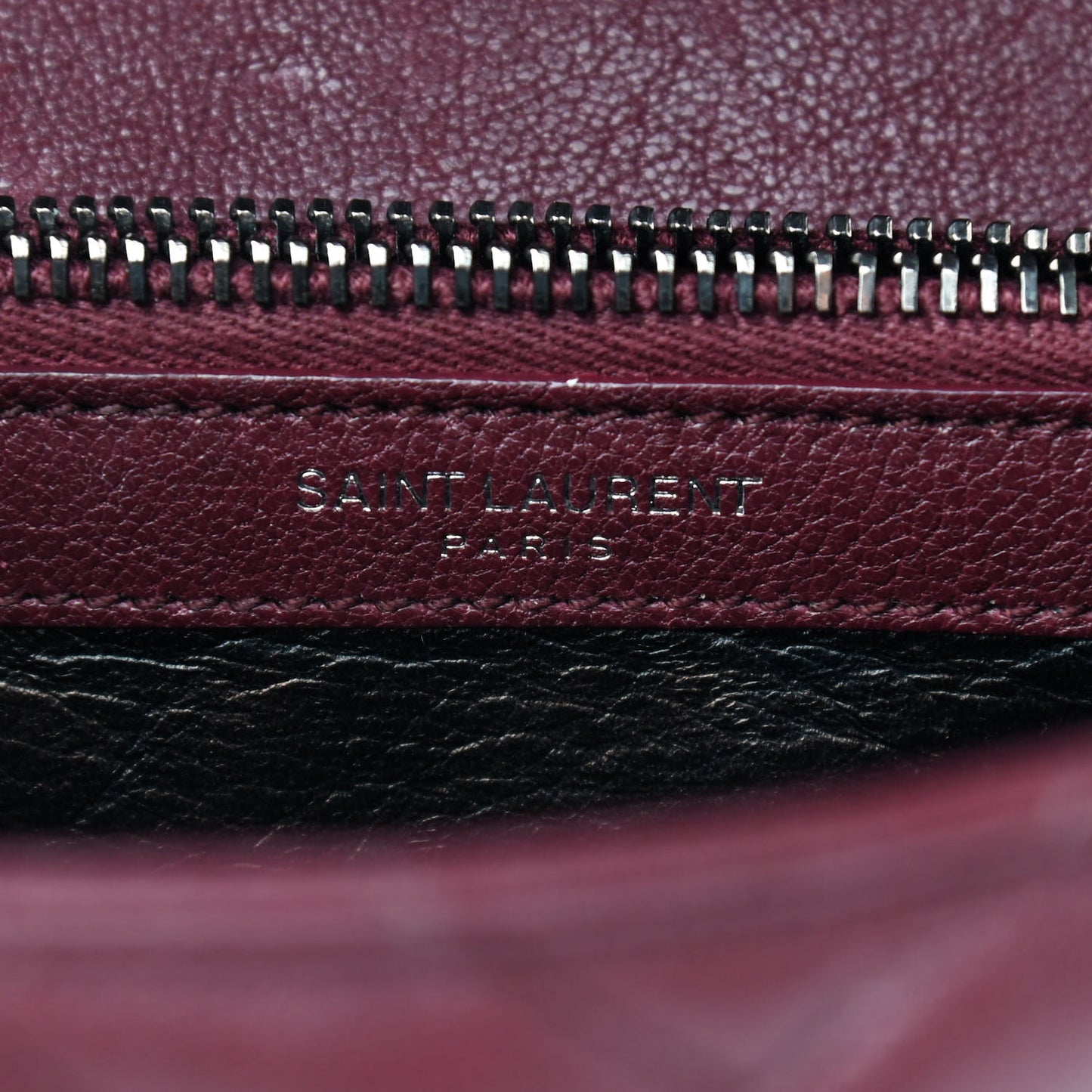 Sheepskin Matelasse Chevron Monogram Medium College Bag Rouge Legion