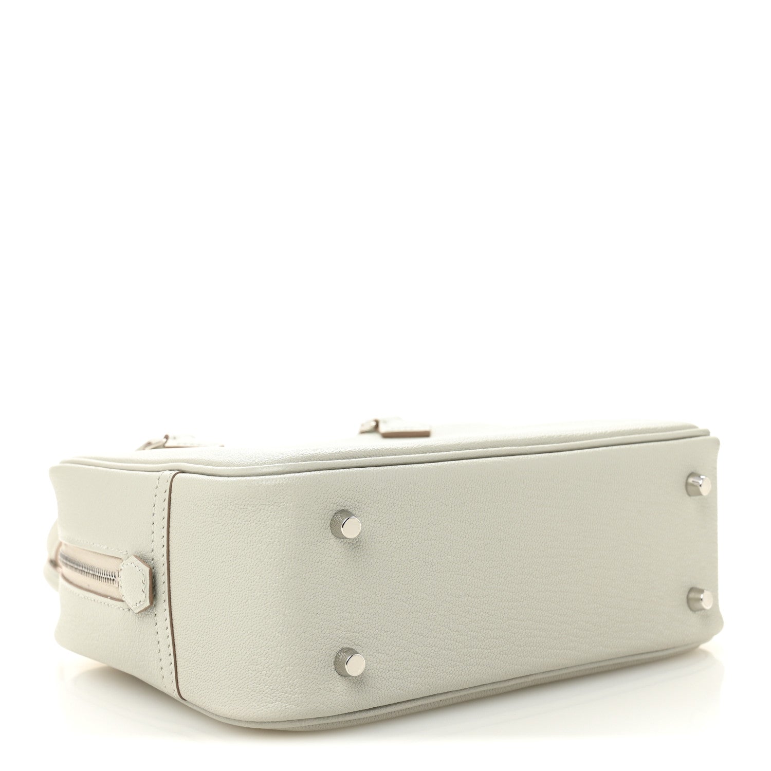 Hermes Chevre Mysore Mini Plume Gris Perle 4 of 11