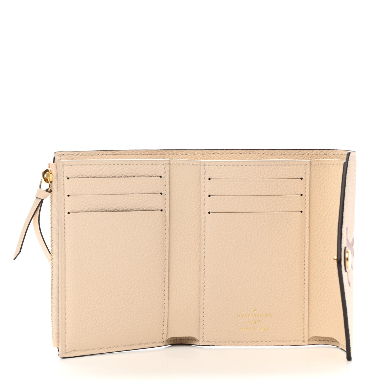 Empreinte Monogram Giant Victorine Wallet Creme Bois De Rose
