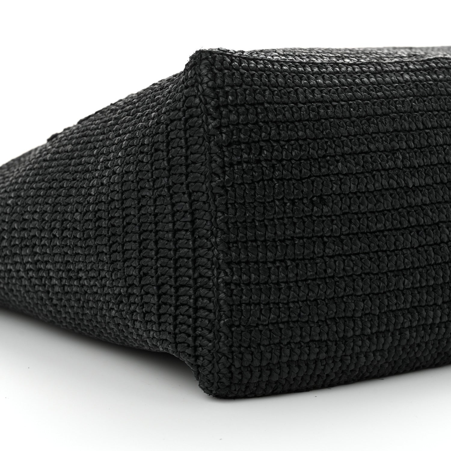 Saint Laurent Raffia Logo Tote Black 8 of 10