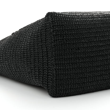 Saint Laurent Raffia Logo Tote Black 8 of 10