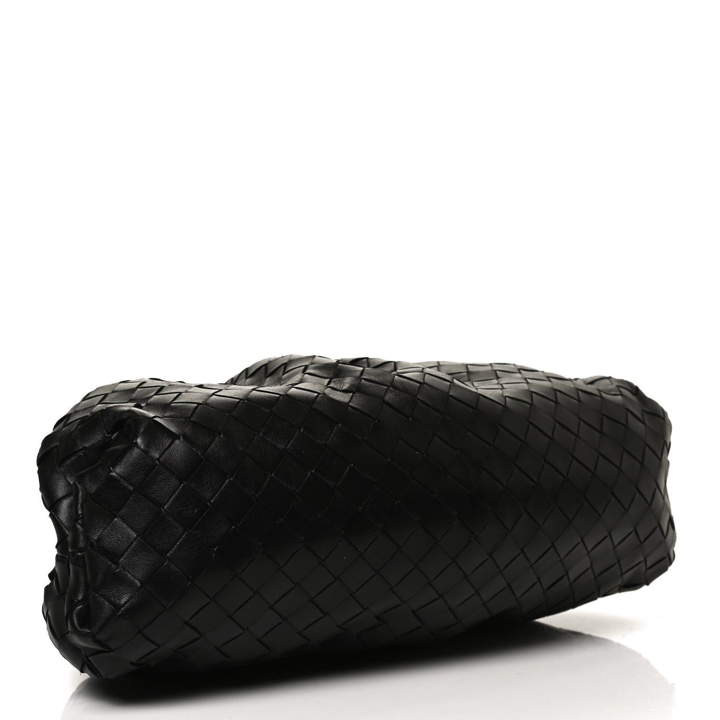Nappa Maxi Intreccio The Pouch Oversized Clutch Black