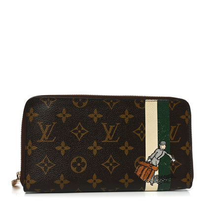 Louis Vuitton Monogram Groom Zippy Organizer Wallet Green 1 of 6