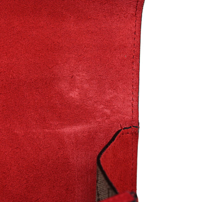 Gucci GG Supreme Monogram Suede Cudu Medium Dionysus Shoulder Bag Beige Ebony Vulcanic Red 14 of 14