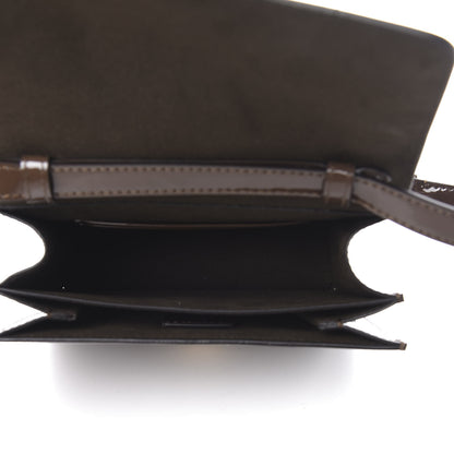 Fendi Vitello Vernice Mou Karligraphy Crossbody Bag Ebano 5 of 12