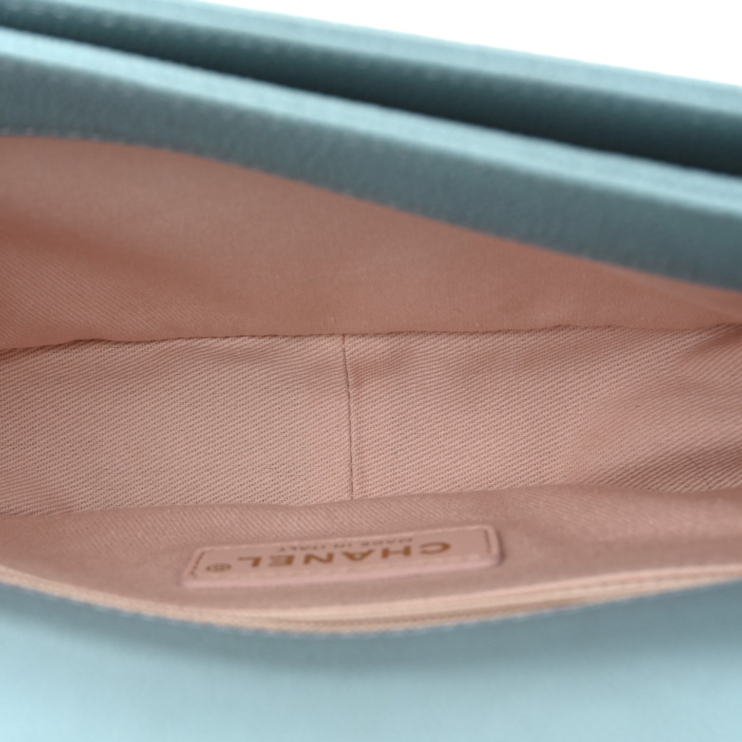 Grained Calfskin Quilted Small Cuba Top Handle Flap Blue