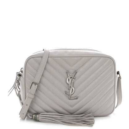 Saint Laurent Calfskin Matelasse Monogram Lou Camera Bag Granite 1 of 14