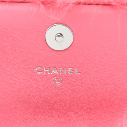 Chanel Shearling Lambskin CC Hook Card Holder Pink 6 of 9