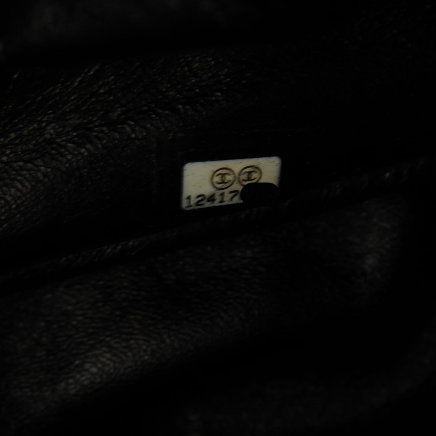 Metallic Aged Calfskin Quilted Large Reissue Camera Case Black