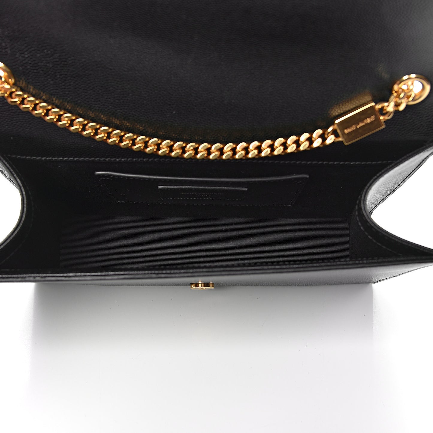 Grain De Poudre Medium Classic Monogram Kate Satchel Black