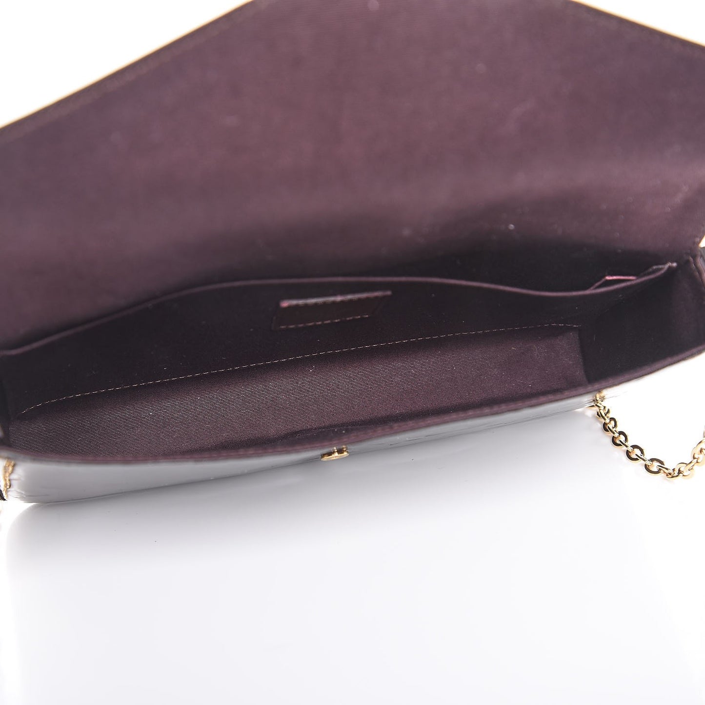 Vernis Pochette Felicie Chain Wallet Amarante