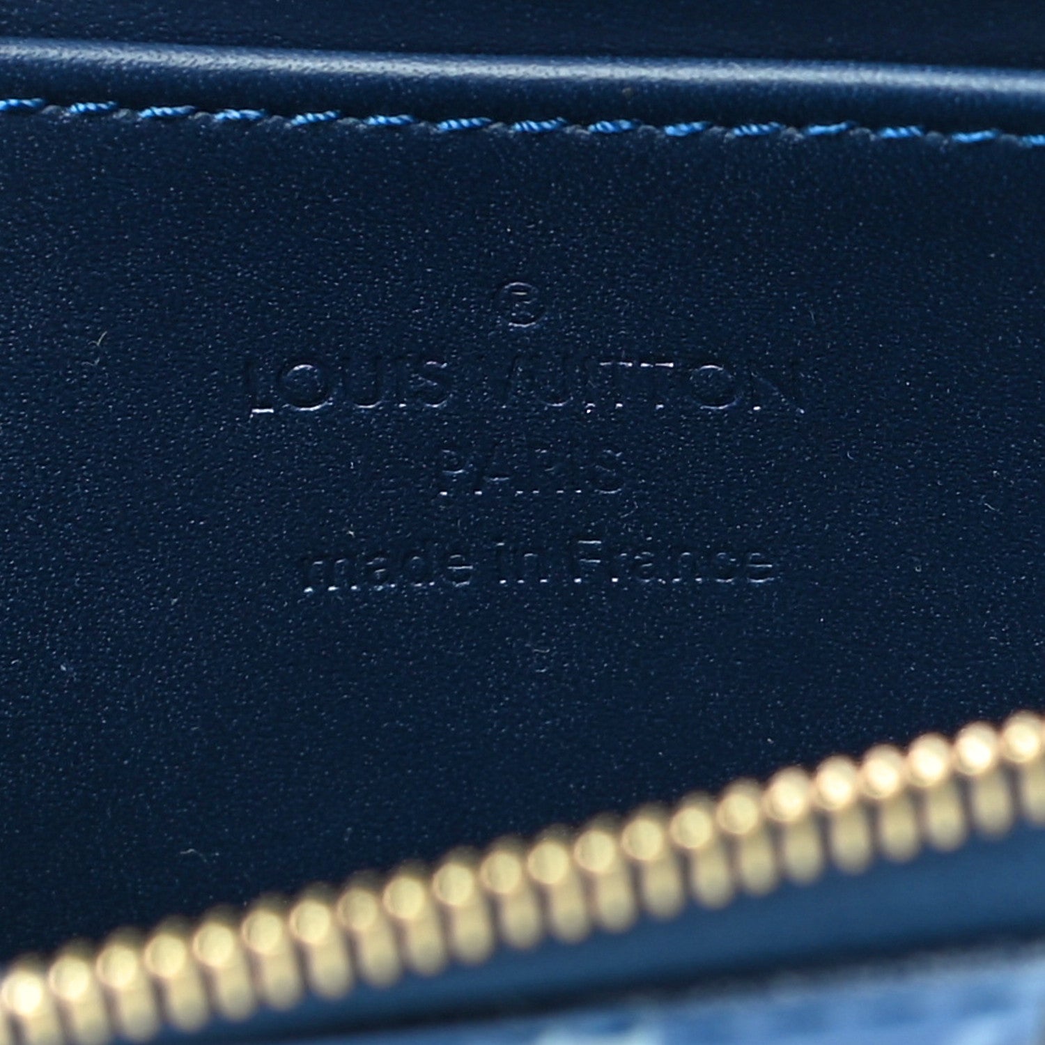 Louis Vuitton Vernis Ikat Zippy Coin Purse Grand Blue 5 of 8