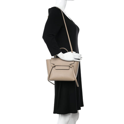 Celine Grained Calfskin Nano Belt Bag Light Taupe 2 of 12