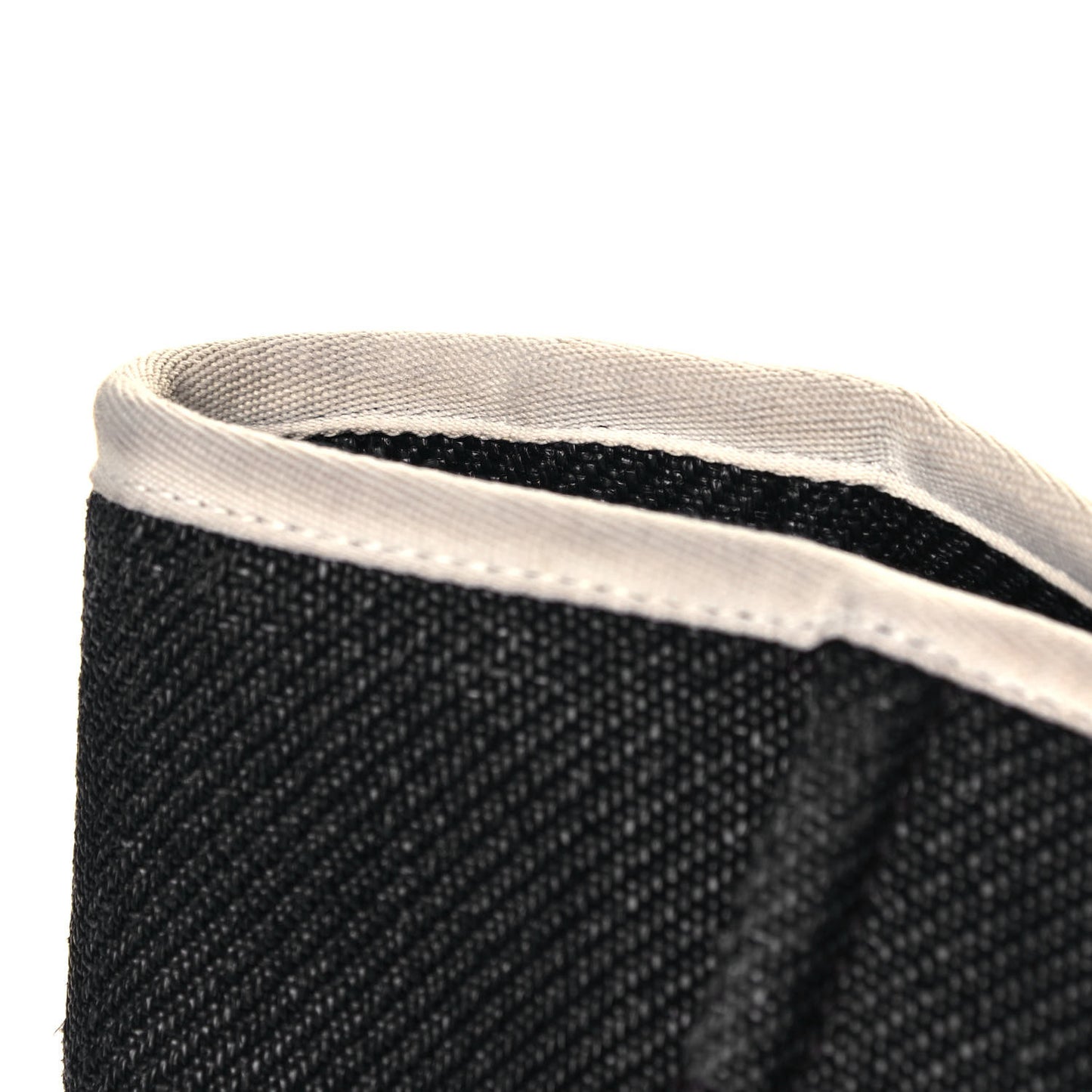Canvas Large Deauville Tote Black White
