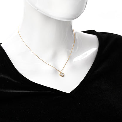Van Cleef & Arpels 18K Yellow Gold Mother of Pearl Sweet Alhambra Pendant Necklace 2 of 7