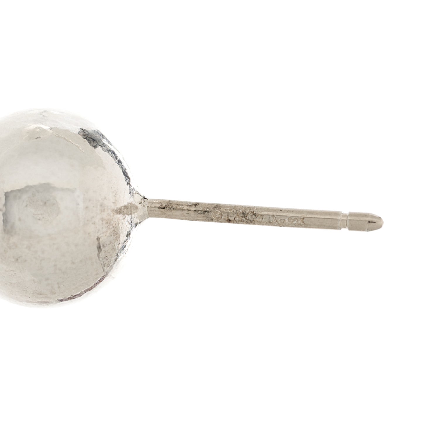 Tiffany Sterling Silver 8mm HardWear Ball Earrings 4 of 4