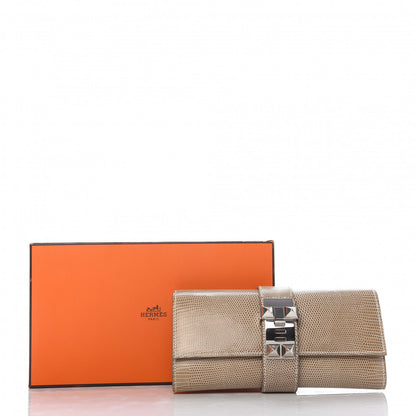 Hermes Lizard Medor Clutch 23 Ficelle 10 of 10